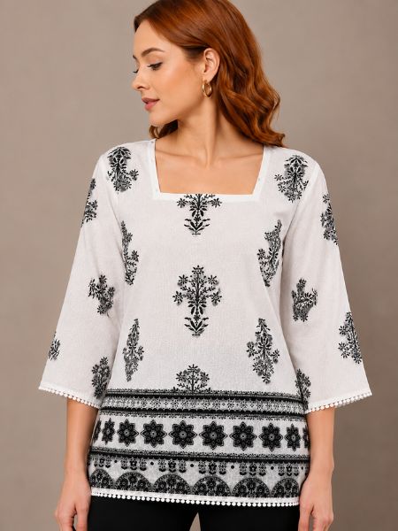 ZAKH Noir Bloom Top